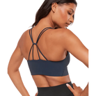 Gymshark Cross Over Sports Bra Heavy Blue