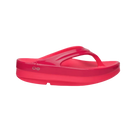 Oofos OOmega OOlala Stacked Sandal Neon Berry Punch
