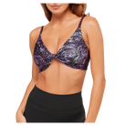 Gymshark Printed Twist Front Bralette Morning Blue