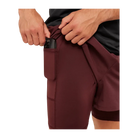 Gymshark Running 4" 2in1 Shorts Rich Maroon
