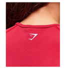 Gymshark Lift Varsity Seamless Midi T-Shirt Carmine Red