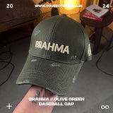 Brahma // Olive Distressed Baseball Cap