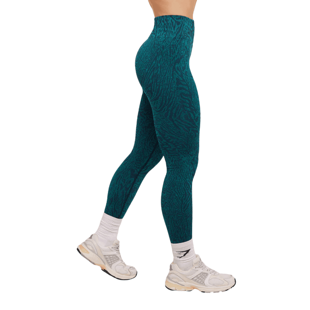 Gymshark Adapt Animal Seamless Leggings Navy/Brand Blue