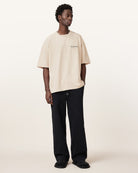 All Saints Underground Oversized Crew-Neck T-Shirt 'Off White'