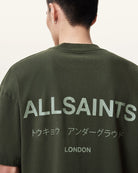 All Saints Underground Oversized Crew-Neck T-Shirt 'kombu-green'