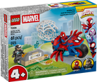 Lego Spidey on his Motorcycle vs Rhino