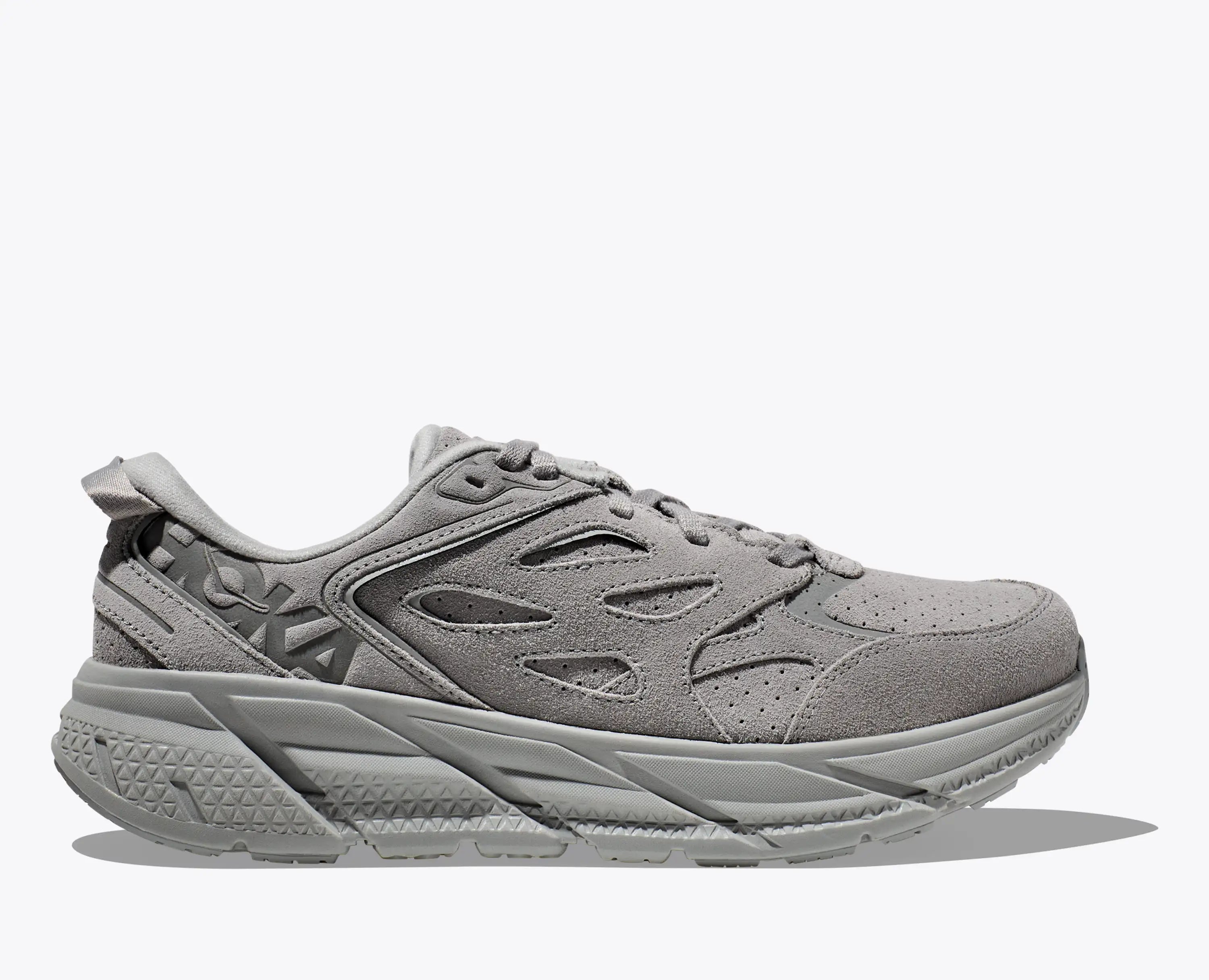 Hoka Clifton L Suede Limestone Limestone