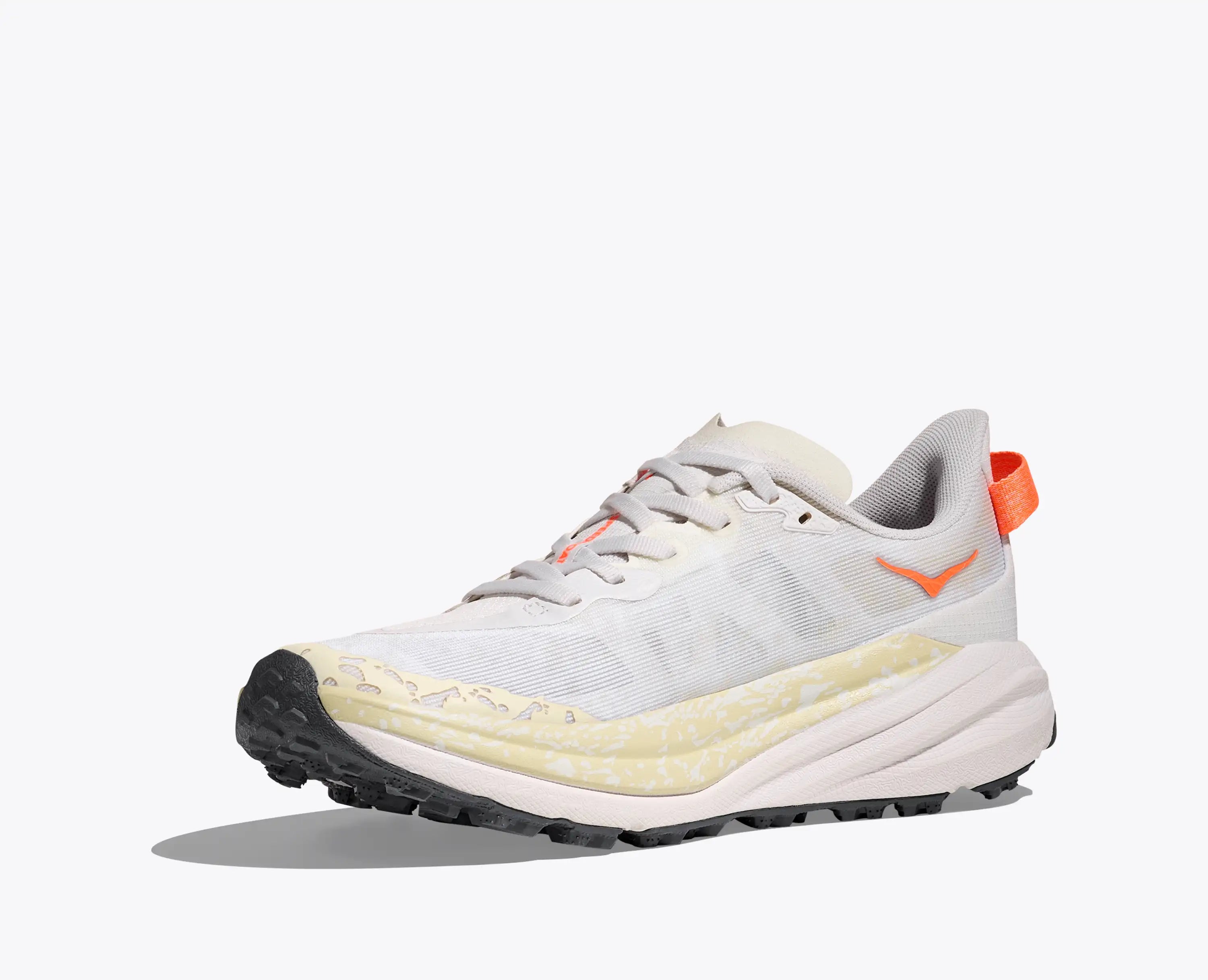 Hoka Women'S Speedgoat 6 White Neon Tangerine