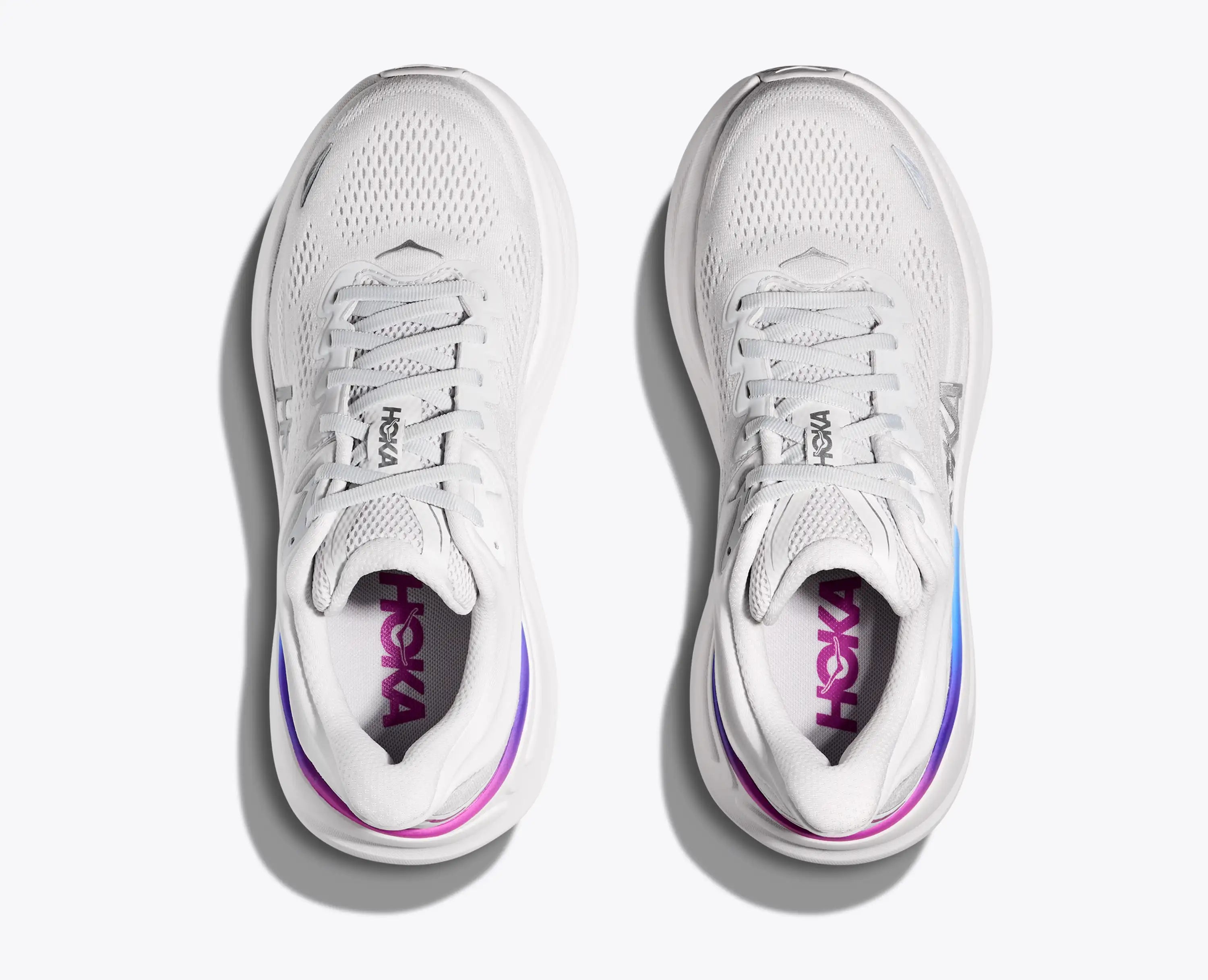 Hoka Women'S Bondi 9 Cosmic Grey White