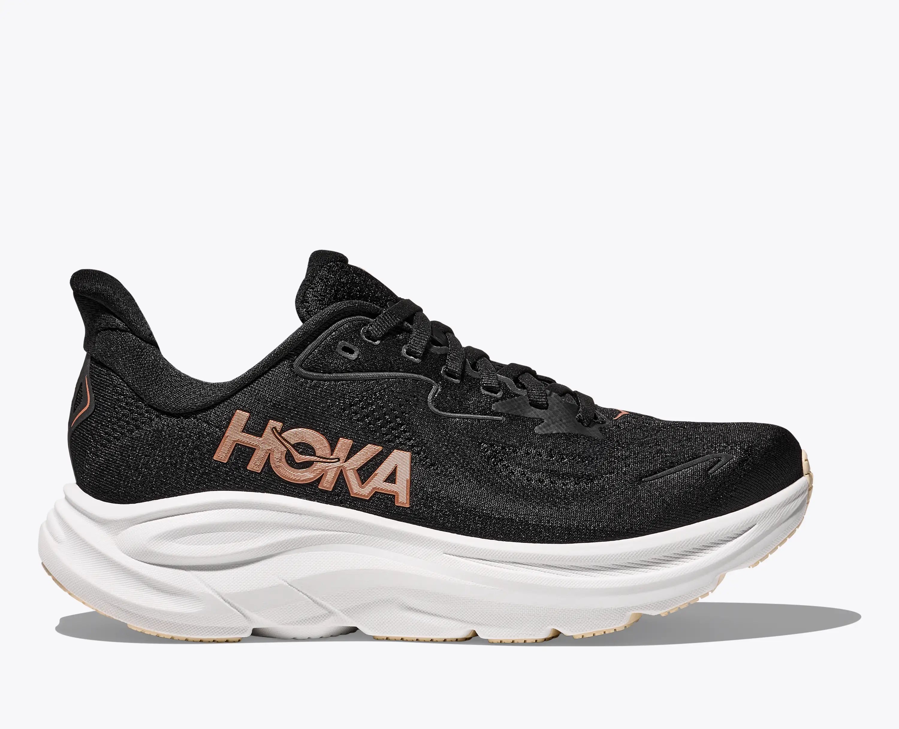 Hoka Women'S Clifton 10 Black Rose Gold