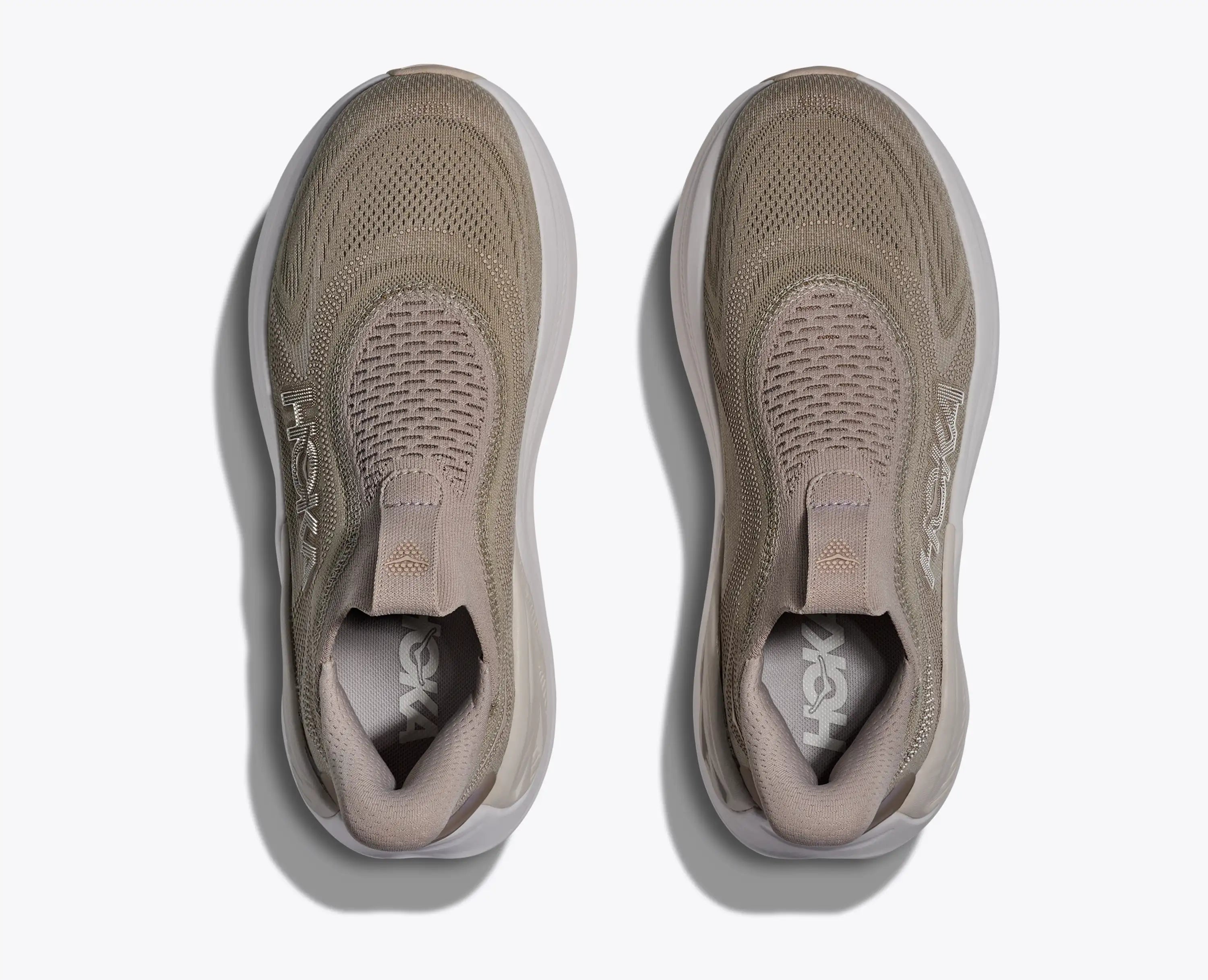 Hoka Women'S Skyward Laceless Putty White