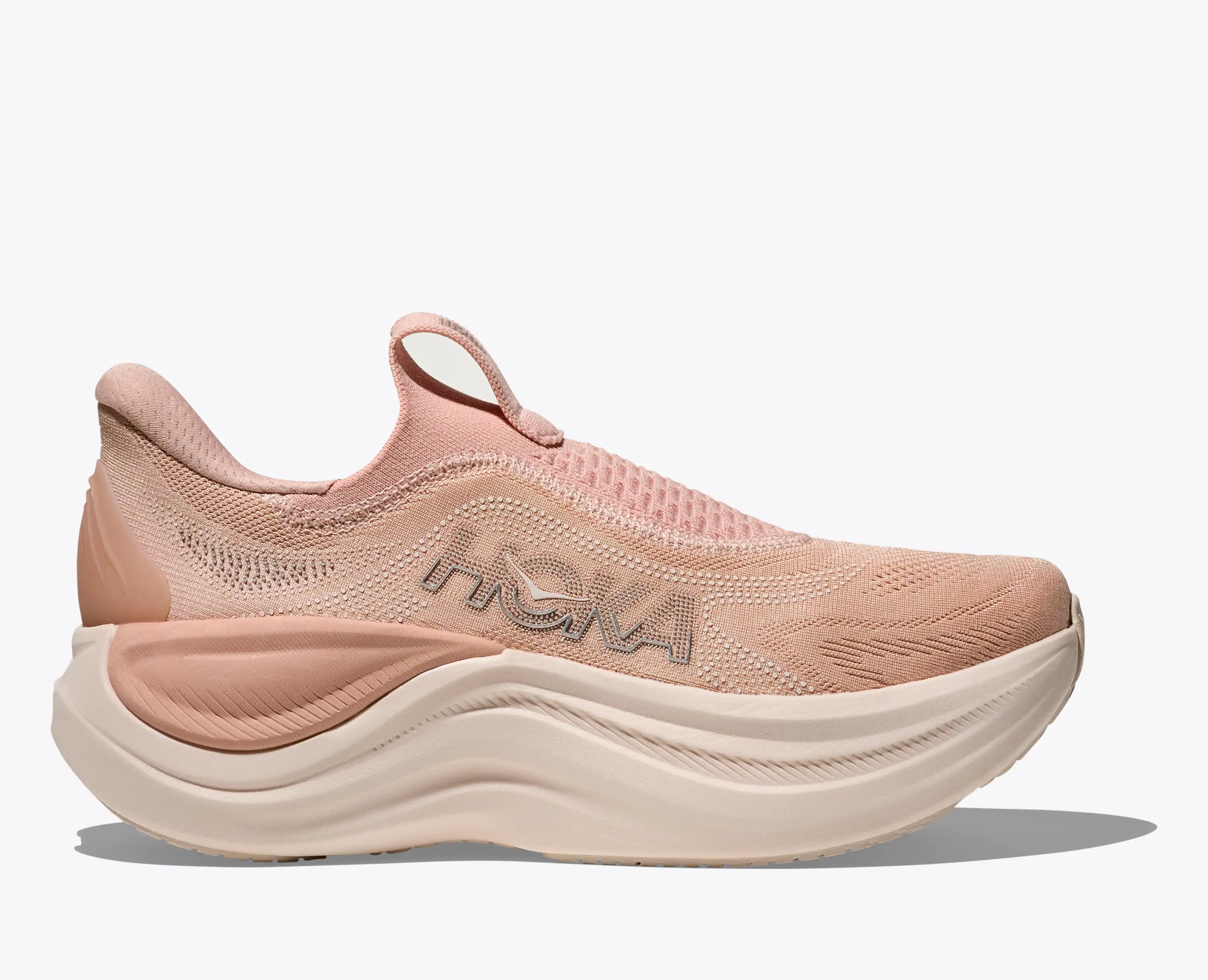 Hoka Women'S Skyward Laceless Rose Latte Rose Cream