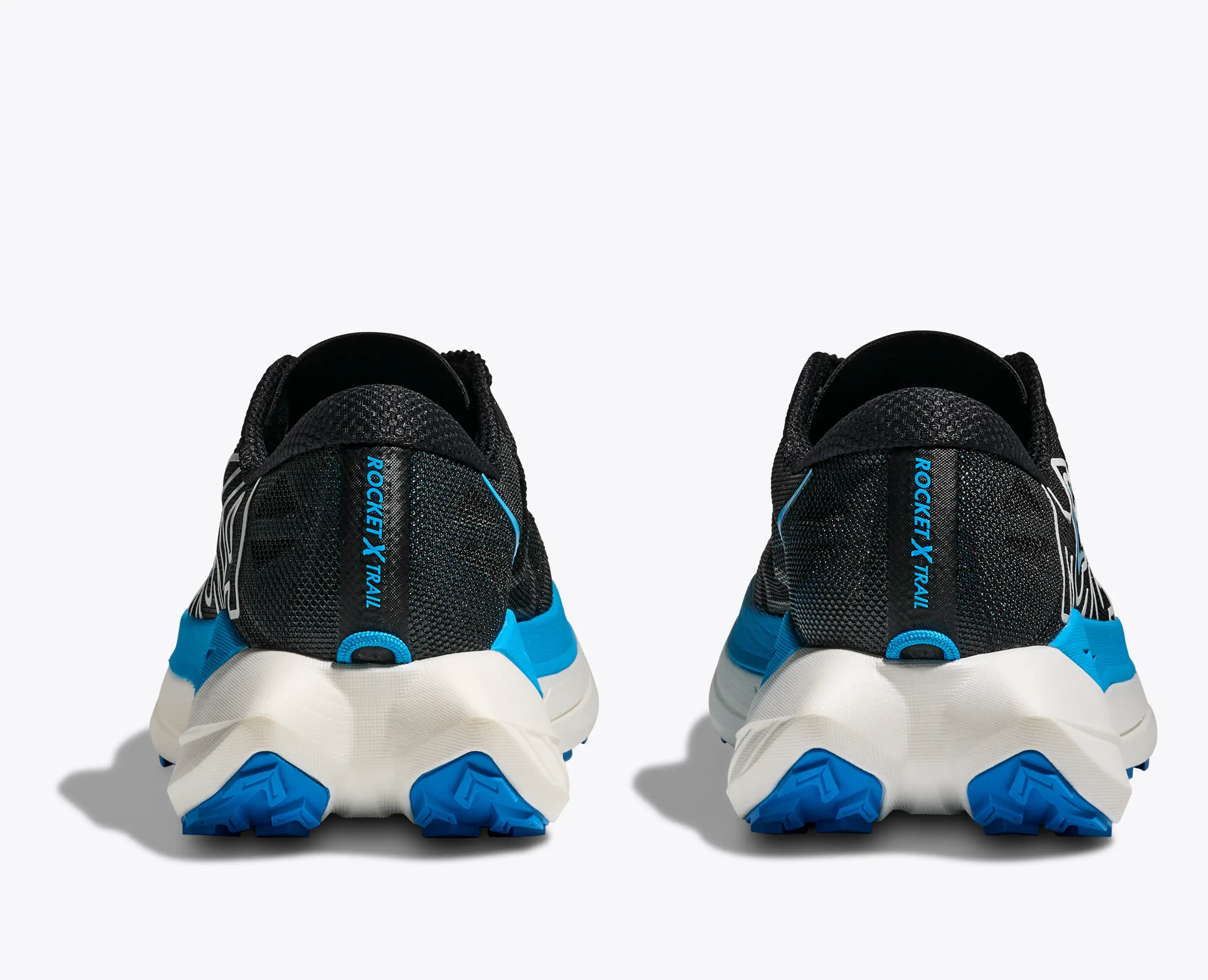 Hoka Women'S Rocket X Trail Black Skyward Blue