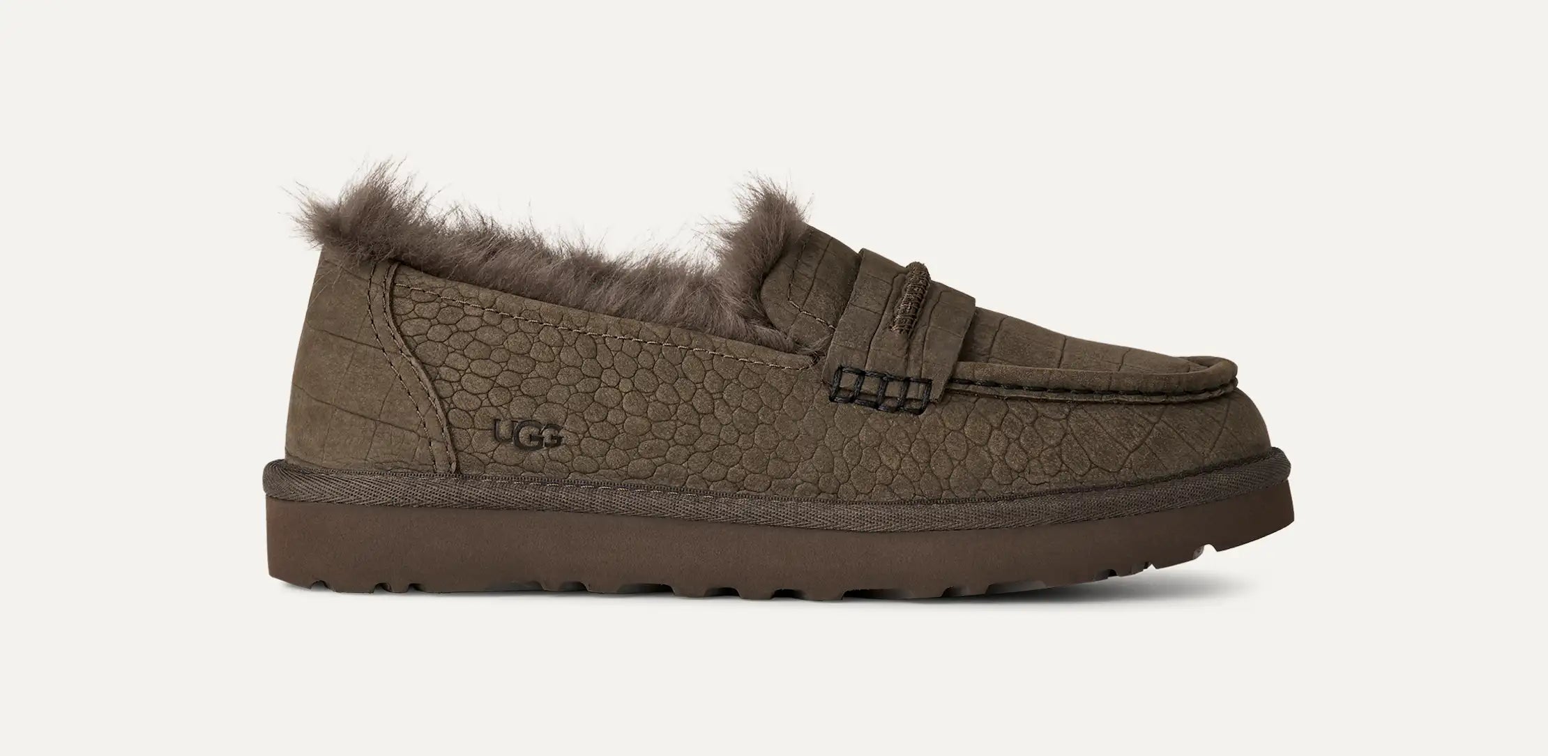 Ugg Ellis Embossed Loafer Dense Smoke