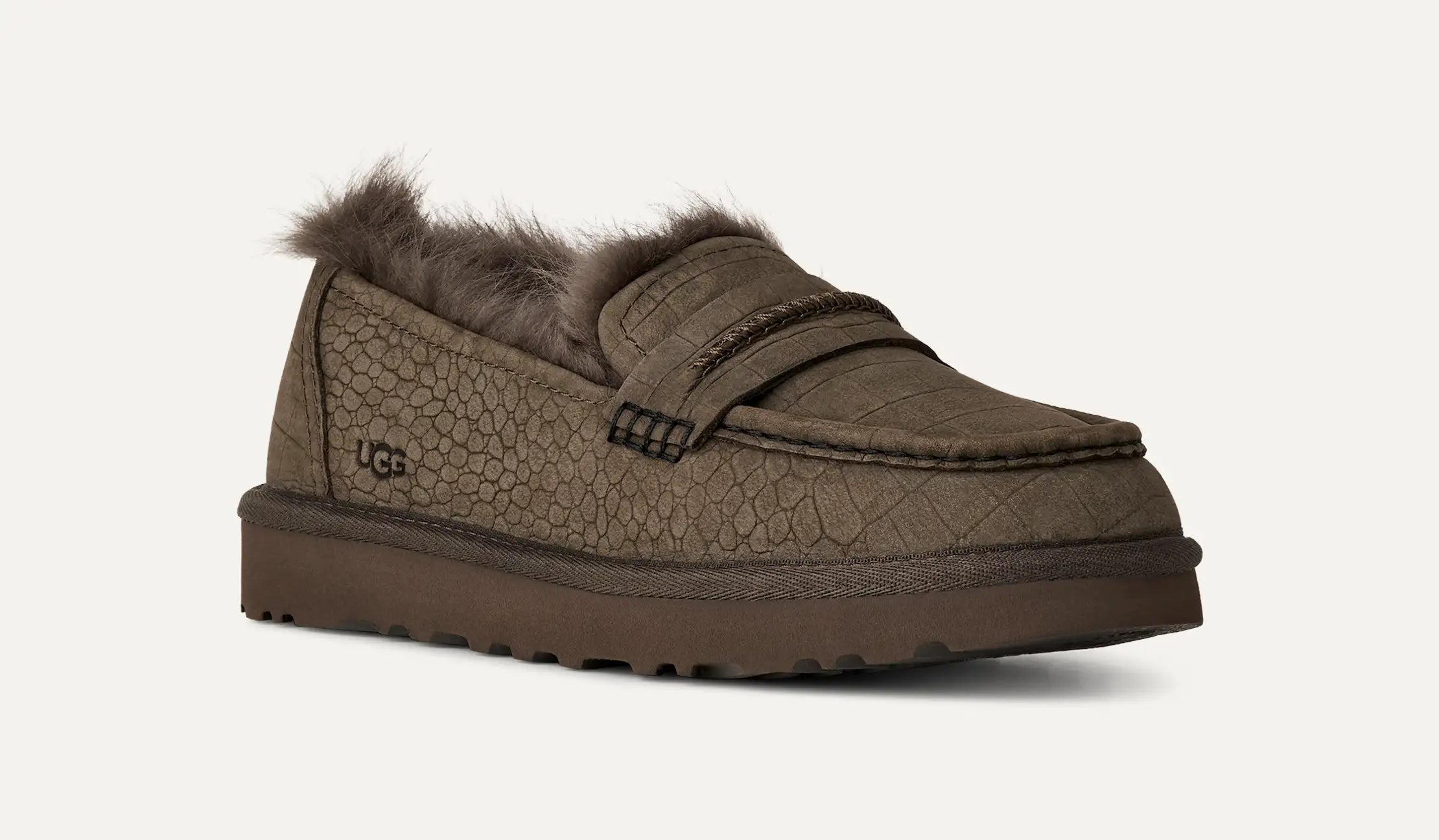 Ugg Ellis Embossed Loafer Dense Smoke