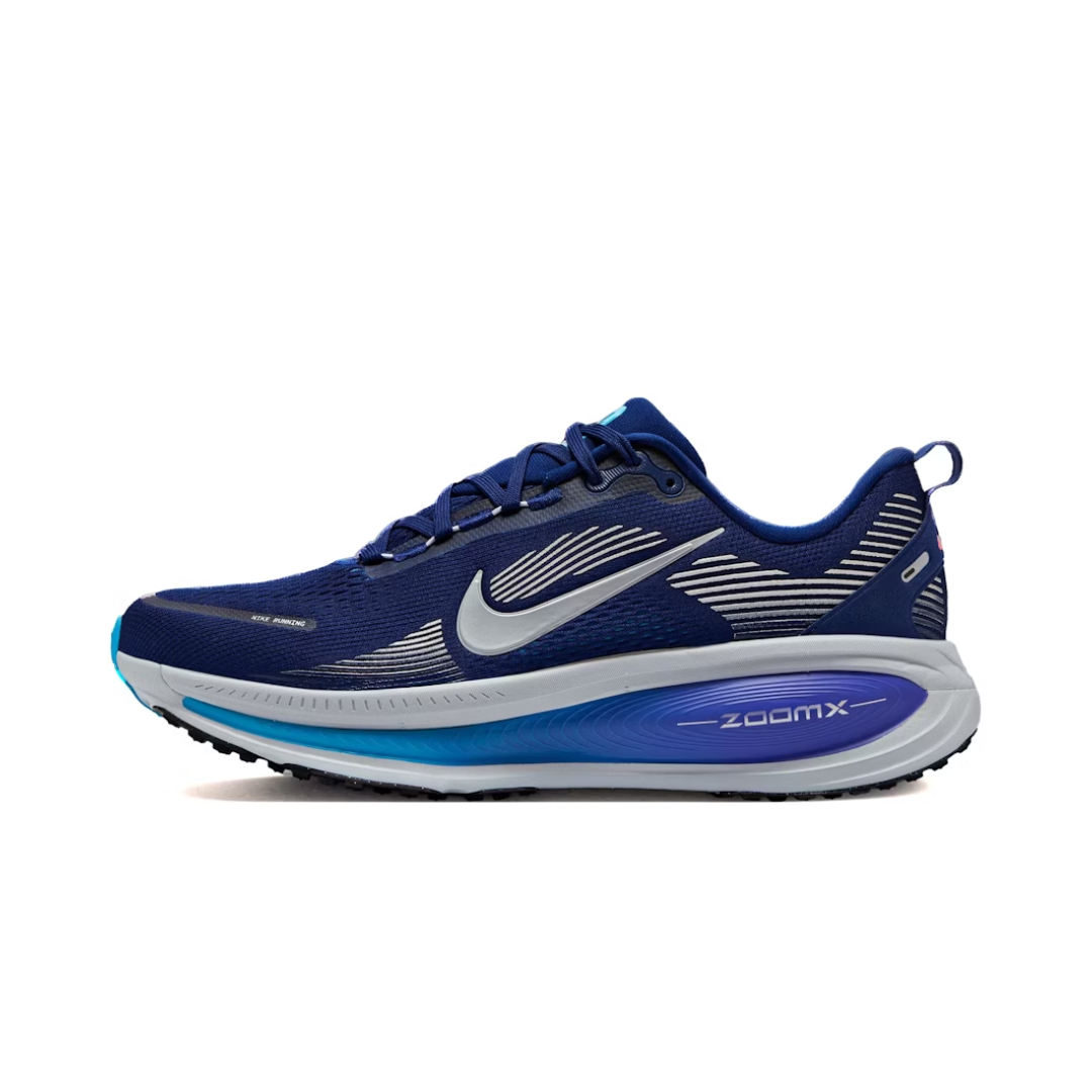Nike Vomero 18 Blue Void Blue Lightning Bright Crimson Metallic Silver