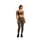 Nike X Skims Women's High-Waisted Footsie Grip Leggings Dark Sepia
