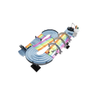 Hot Wheels Mario Kart Rainbow Road Raceway Set 1/64 Scale