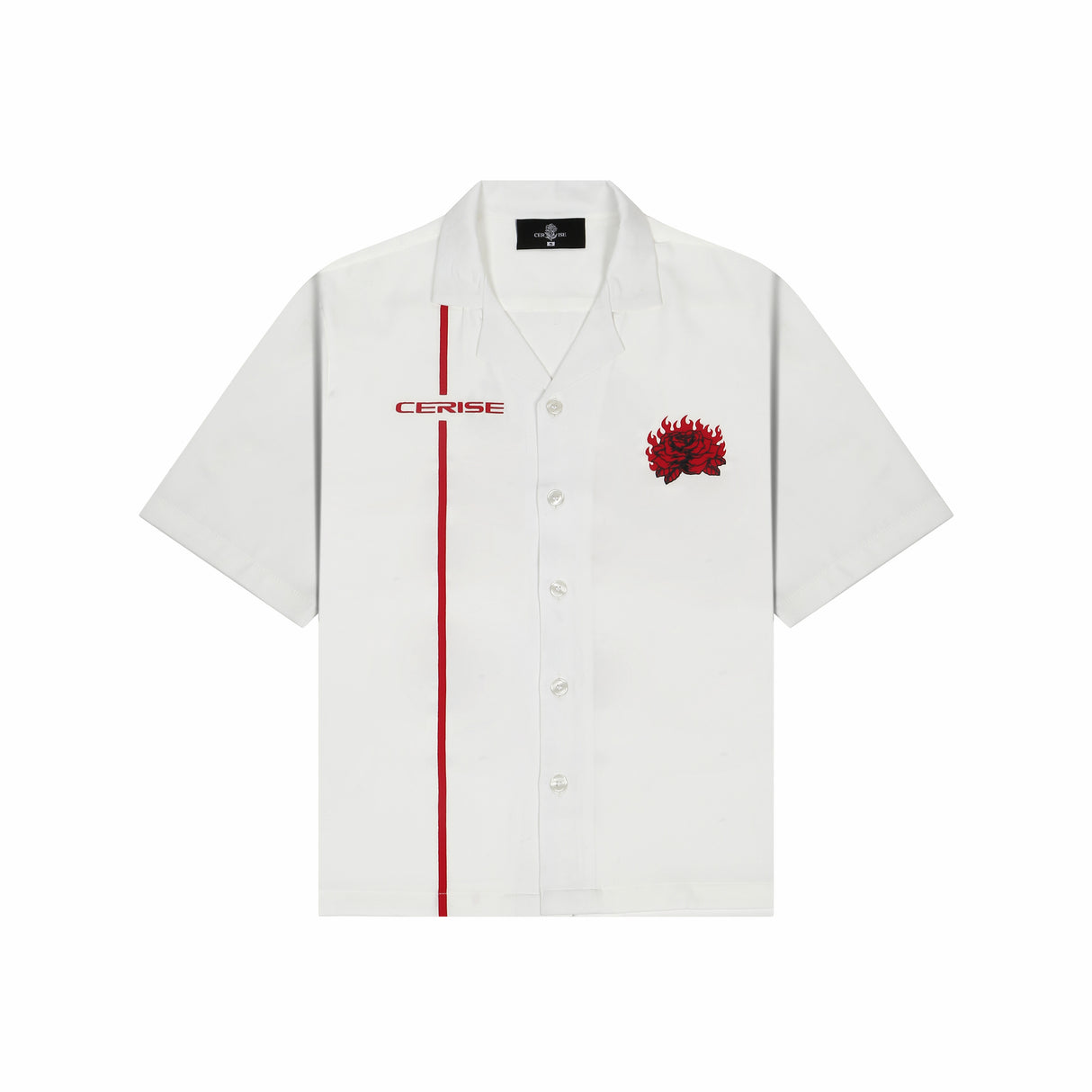 REDLINE RUSH BOWLING SHIRT ( WHITE )