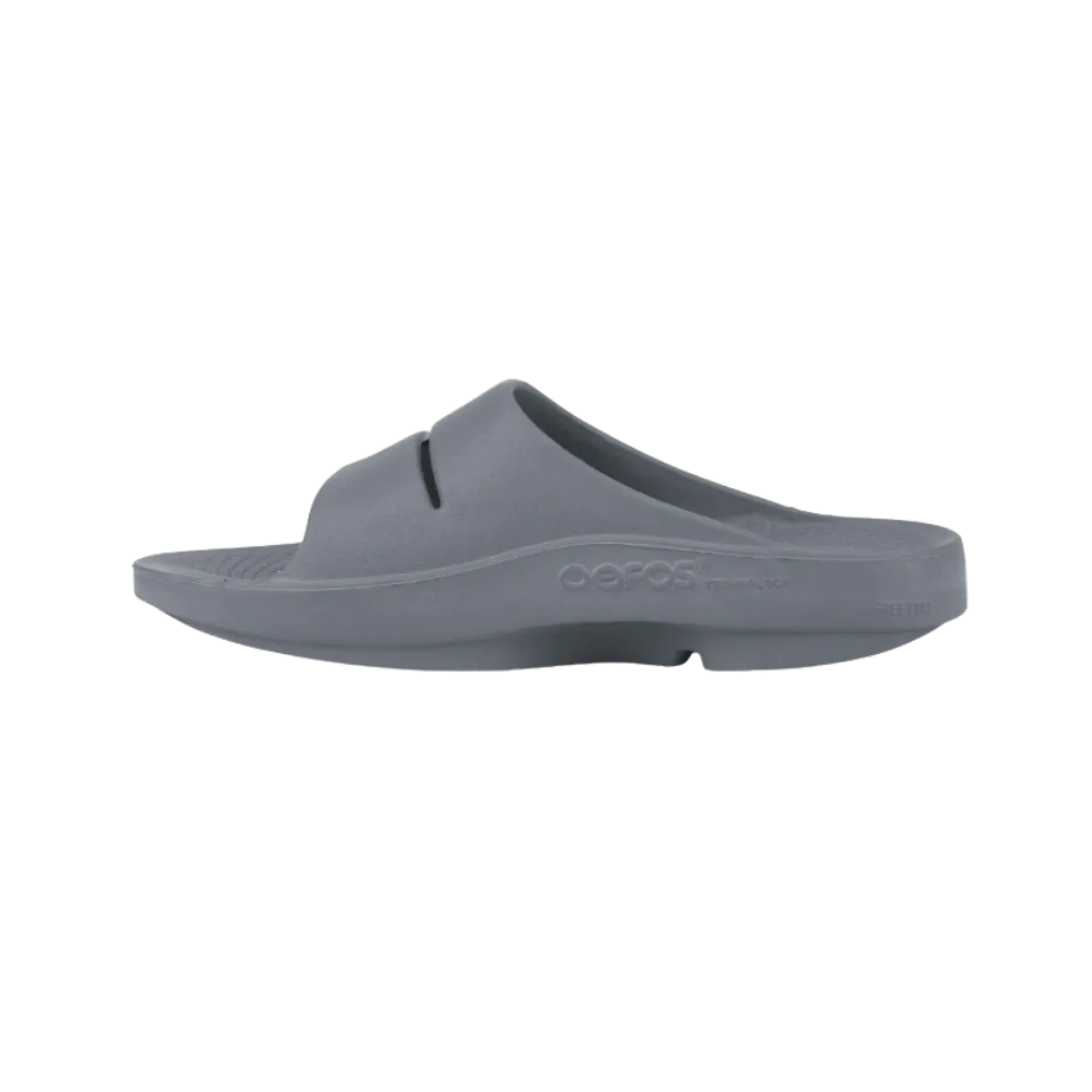 Oofos OOahh Slide Sandal Slate