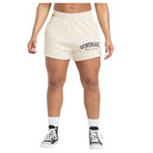 Gymshark Lifting Essentials Graphic Brushed 4' Shorts Oat White