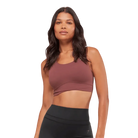 Gymshark Cross Over Sports Bra Burgundy Brown