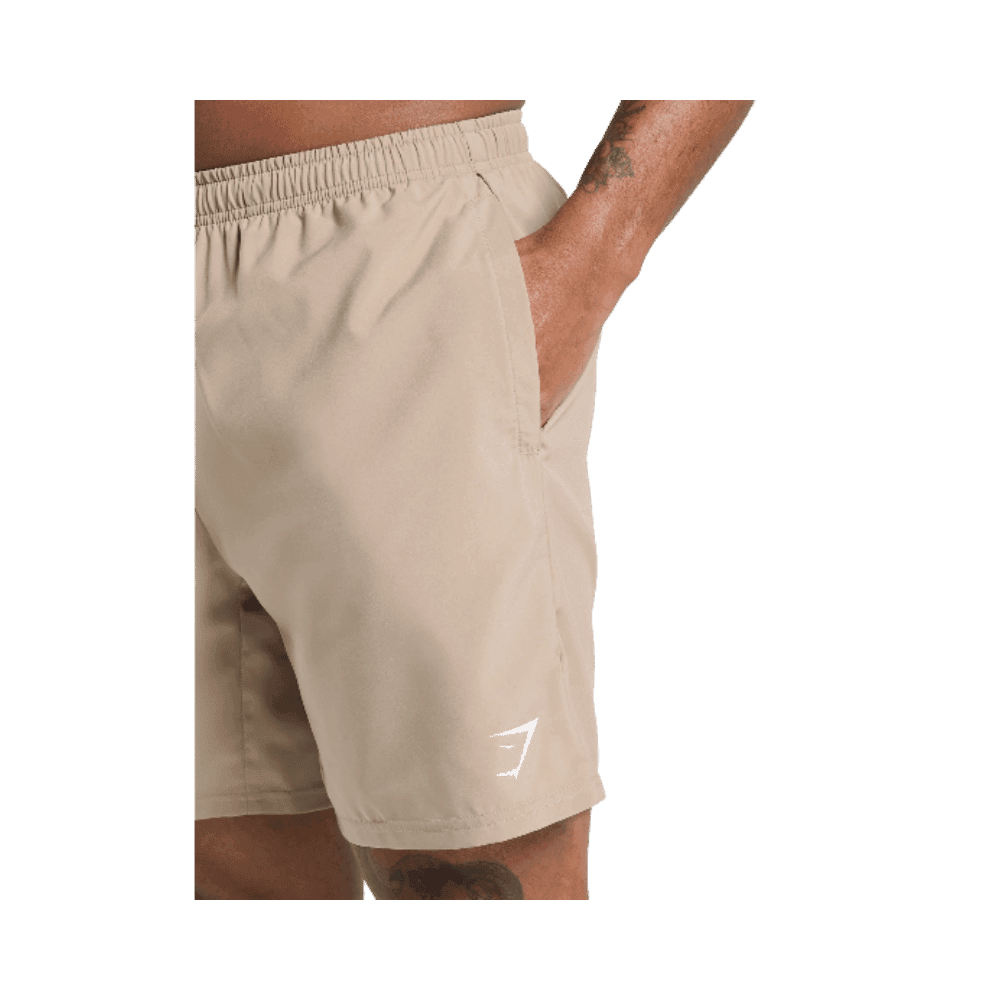 Gymshark Arrival 7" Shorts Cement Brown