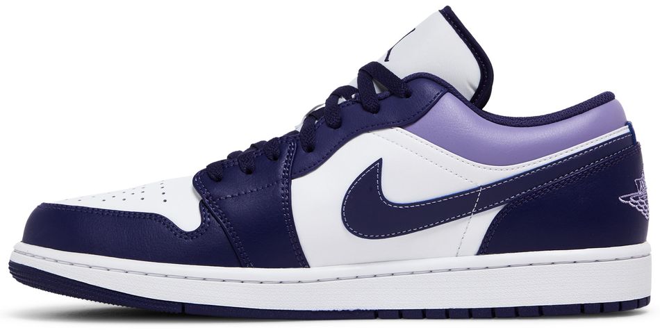 purple jordan 1 low top