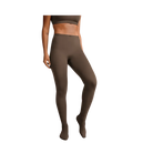 Nike X Skims Women's High-Waisted Footsie Grip Leggings Dark Sepia