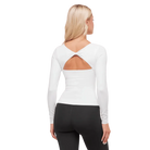 Gymshark Twist Back Long Sleeve Top White