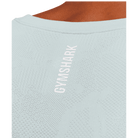 Gymshark Geo Seamless Tank Slim Fit Smoke Blue/Soft White