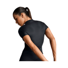 Nike X Skims Shine Women's Mock-Neck Short-Sleeve Top Obsidian