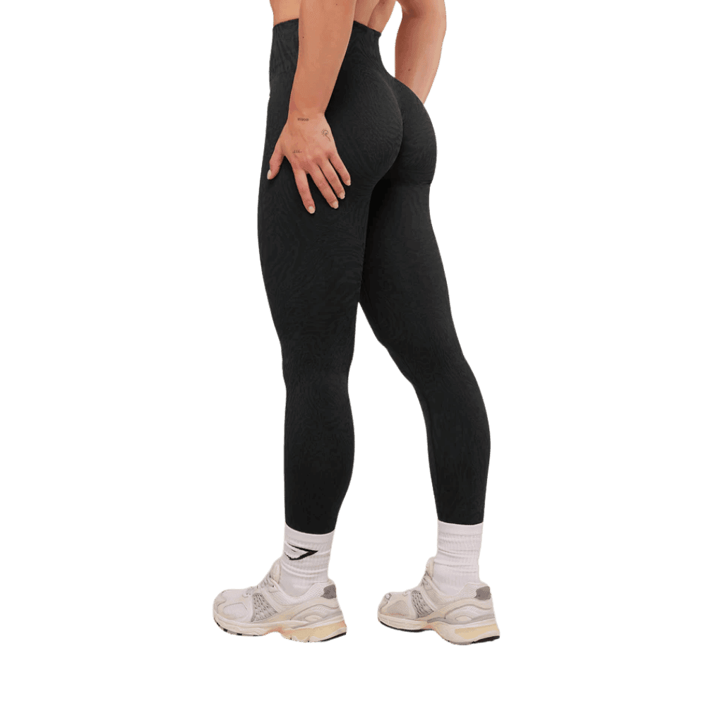 Gymshark Adapt Animal Seamless Leggings Black/Asphalt Grey