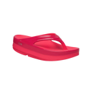 Oofos OOmega OOlala Stacked Sandal Neon Berry Punch