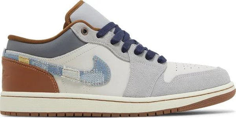 Air Jordan 1 Low SE 'Repaired Denim Swoosh' - dawntown