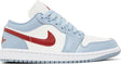 Wmns Air Jordan 1 Low 'Blue Whisper Dune Red' - dawntown