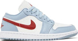 Wmns Air Jordan 1 Low 'Blue Whisper Dune Red' - dawntown