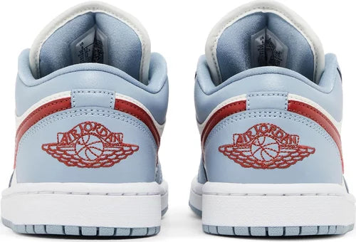 Wmns Air Jordan 1 Low 'Blue Whisper Dune Red'