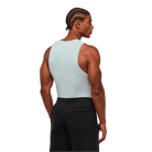 Gymshark Geo Seamless Tank Slim Fit Smoke Blue/Soft White