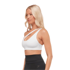Gymshark One Shoulder Sports Bra White