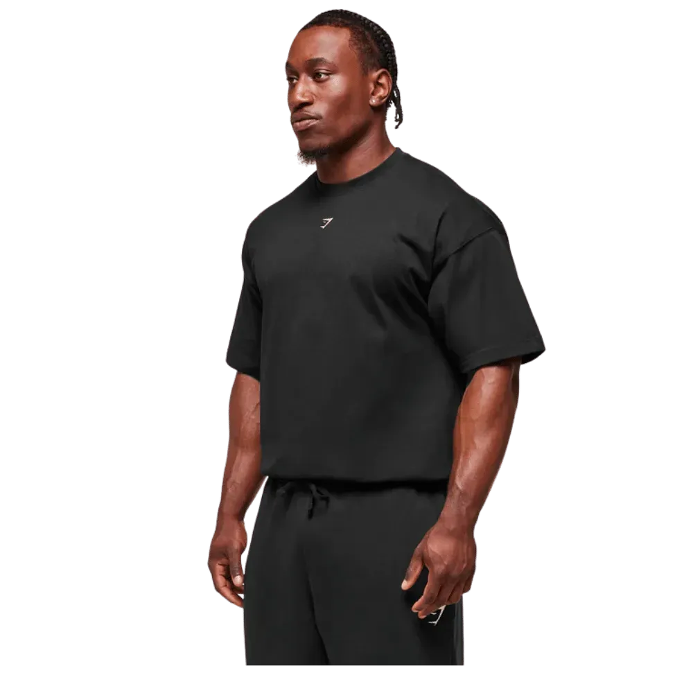 Gymshark Forged By Iron T-Shirt Extreme Oversized Fit Black