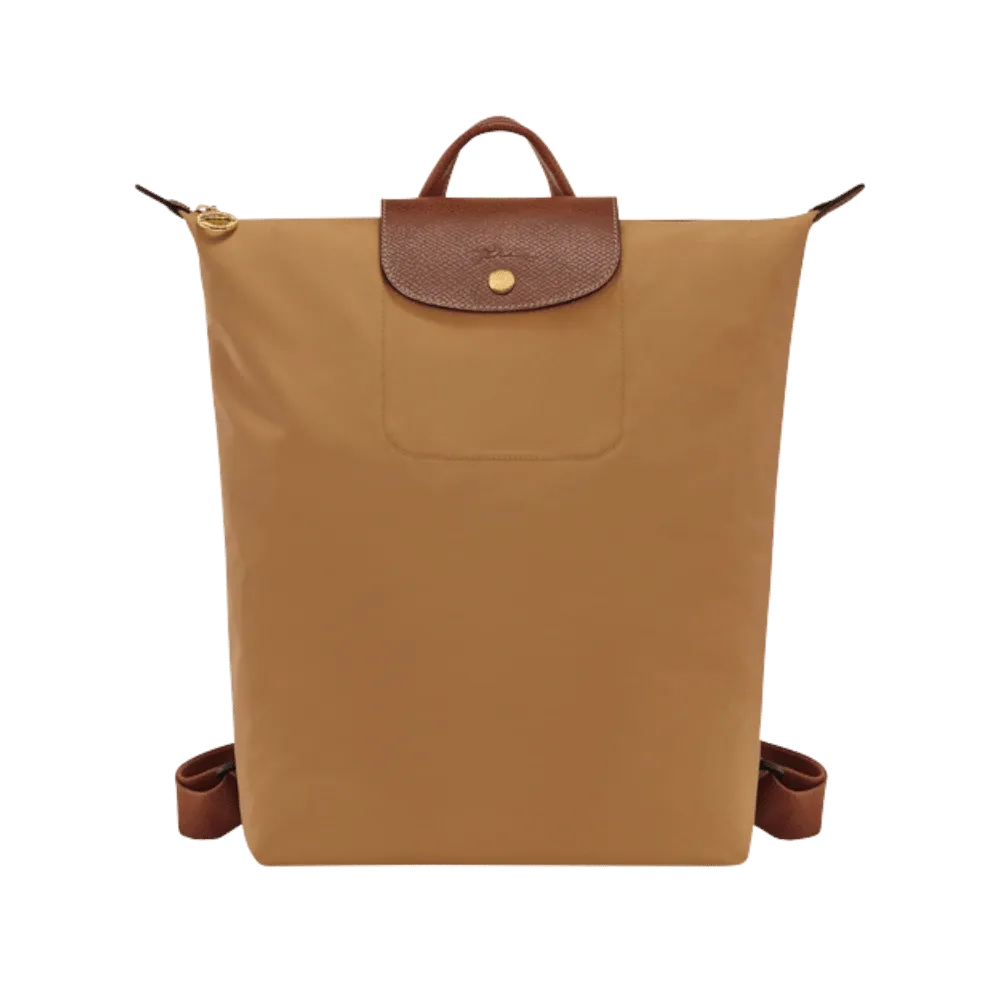 Longchamp Le Pliage Original M Backpack Fawn - Recycled canvas