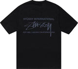 STUSSY SMOOTH INTERNATIONAL TEE BLACK