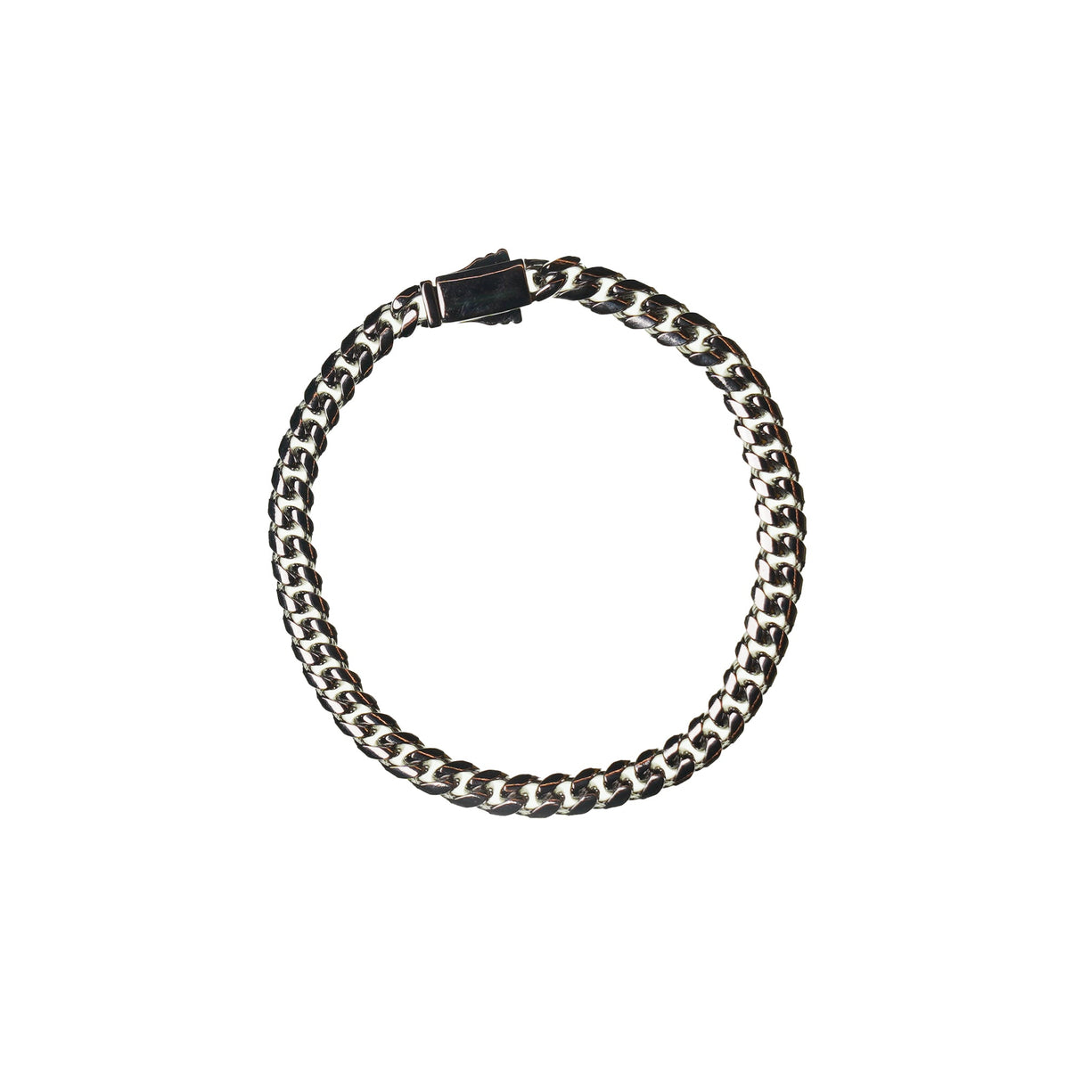 Miami Cuban Link Bracelet in White Gold - 6mm