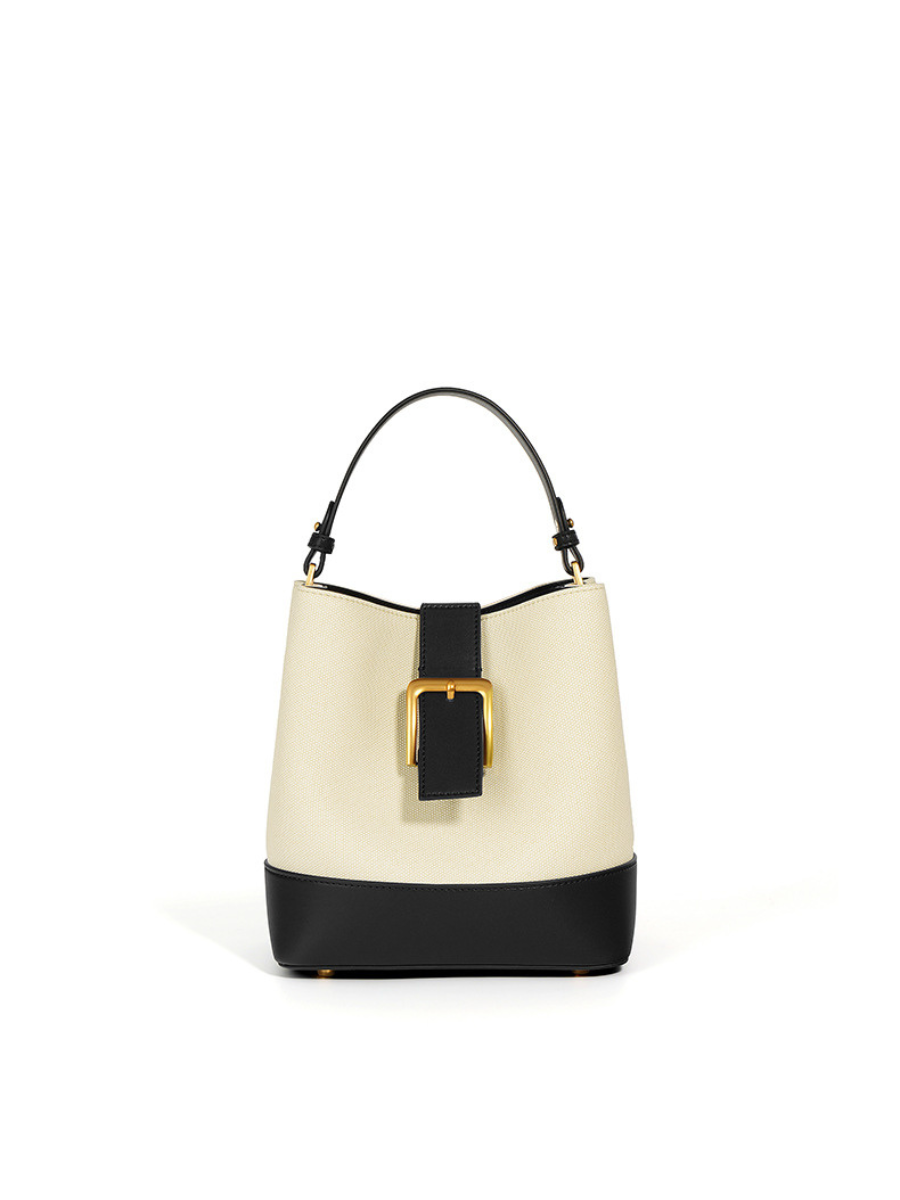 Sylvia Ladies Leather Bucket Bag Black – Dawntown