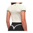 Gymshark Lift Varsity Seamless Midi T-Shirt Soft White