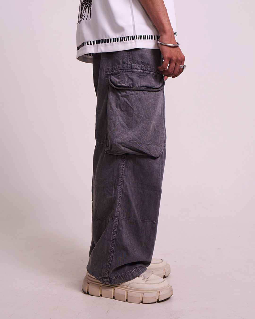 Stylish Grey Utility Cargos for Men and Women