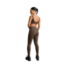 Nike X Skims Women's High-Waisted Footsie Grip Leggings Dark Sepia