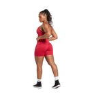Gymshark Gains Seamless Washed Shorts Carmine Red