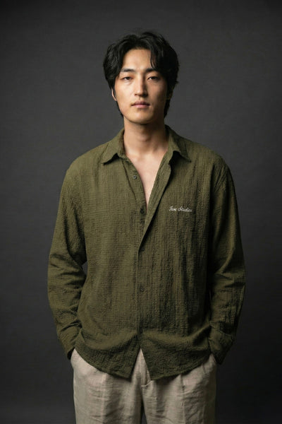Olive Textured Shirt
